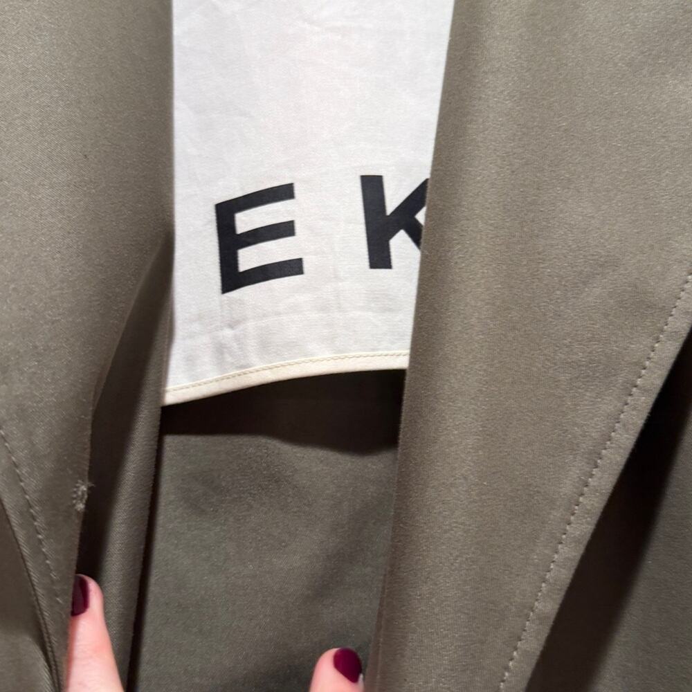 Classic Max Mara Weekend Olive Trench Coat Size 4 - Picture 2 of 5
